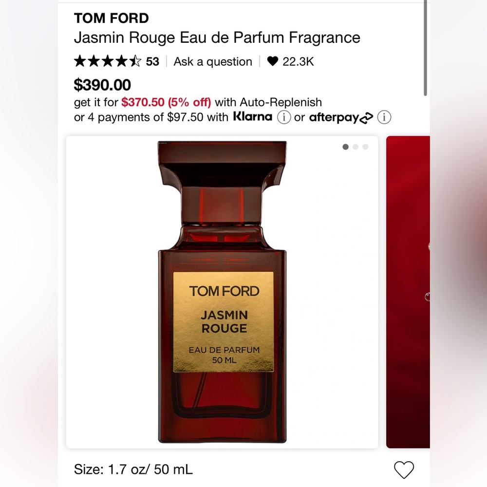 New Tom Ford Jasmin Rouge Eau de Parfum Fragrance 50ml